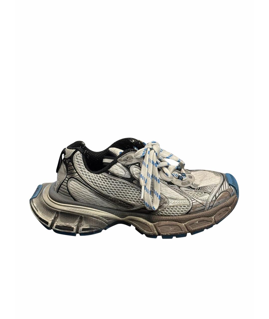 BALENCIAGA Синие текстильные кроссовки, фото 1