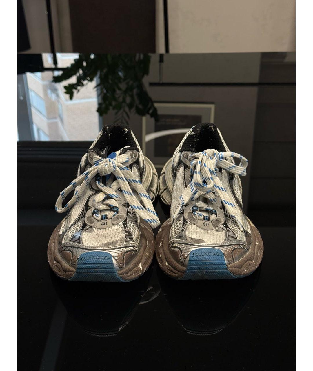 BALENCIAGA Синие текстильные кроссовки, фото 2