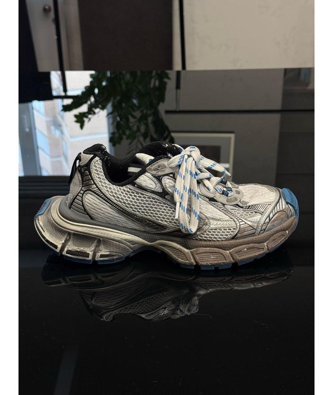 BALENCIAGA Синие текстильные кроссовки, фото 5