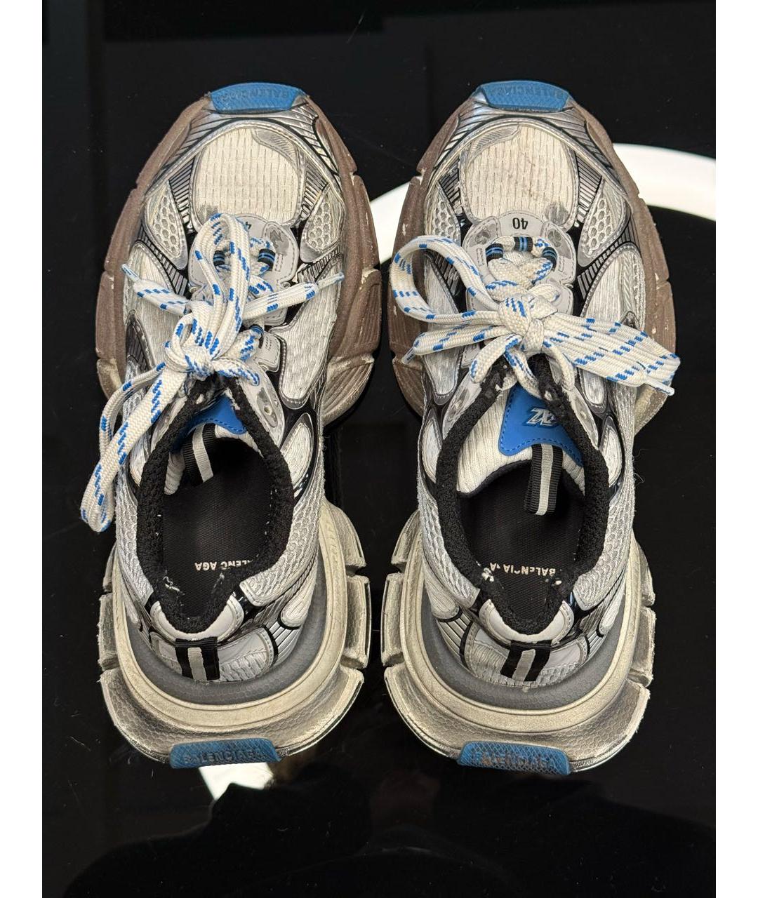 BALENCIAGA Синие текстильные кроссовки, фото 3