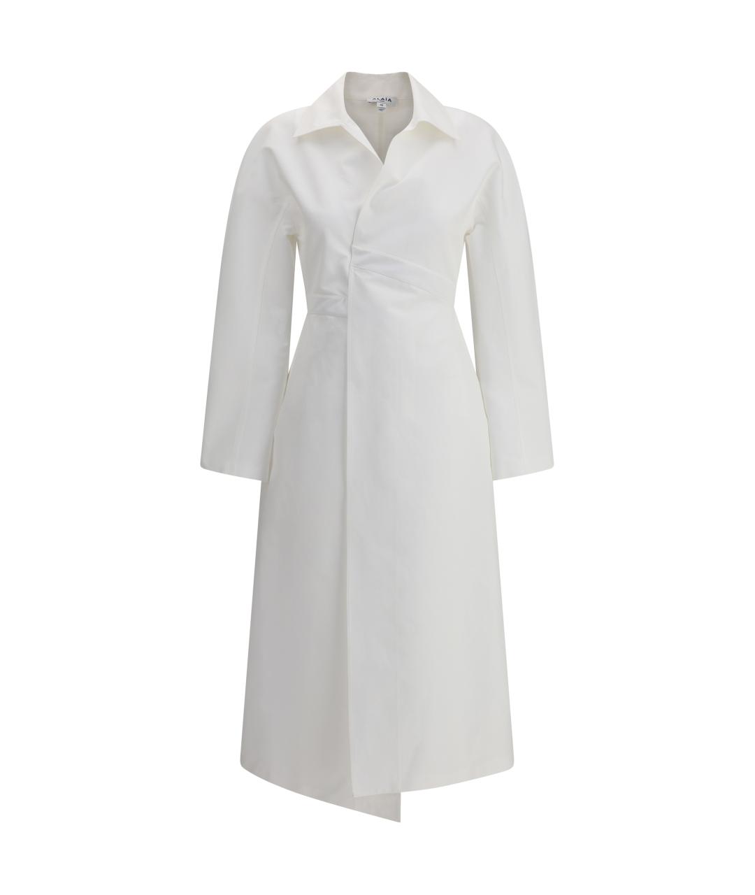 ALAIA Белое хлопковое повседневное платье, фото 1