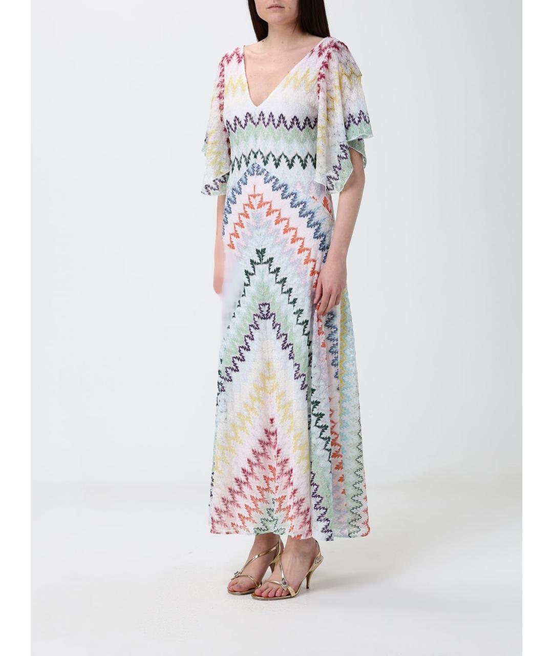 MISSONI Мульти вискозное повседневное платье, фото 3