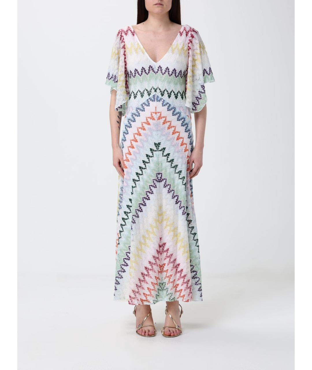 MISSONI Мульти вискозное повседневное платье, фото 5