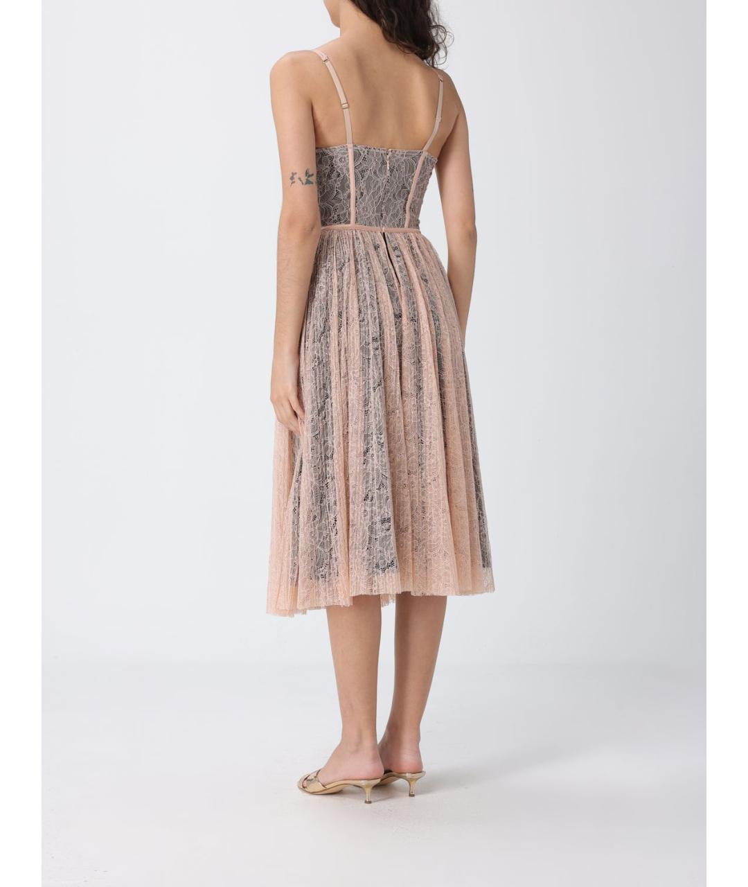 ELISABETTA FRANCHI Бежевое вечернее платье, фото 2