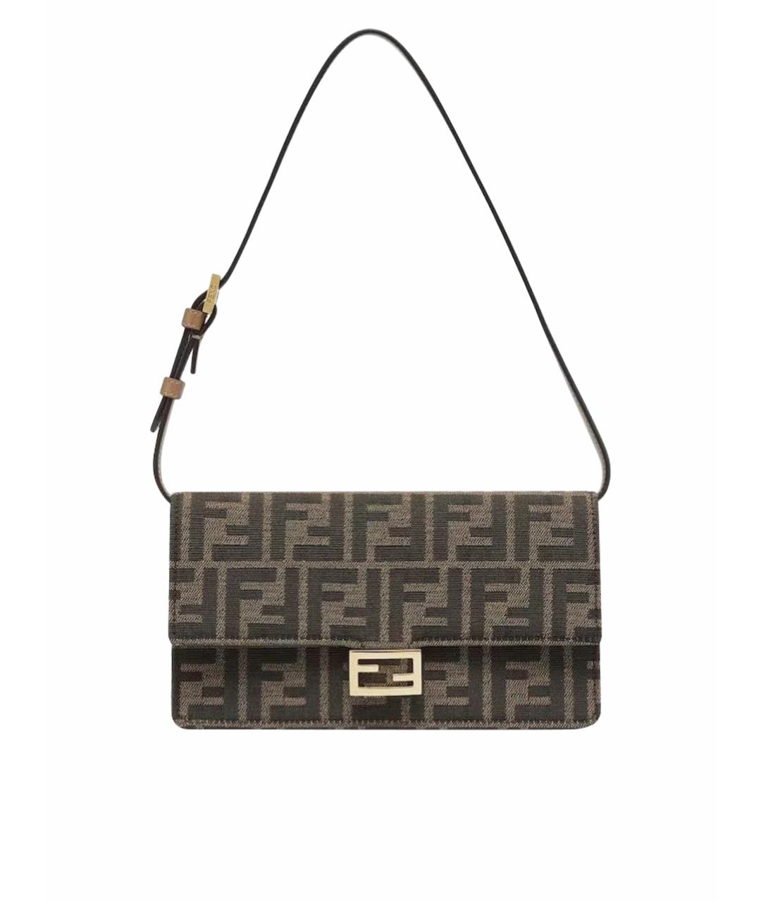 FENDI Коричневая сумка через плечо, фото 1