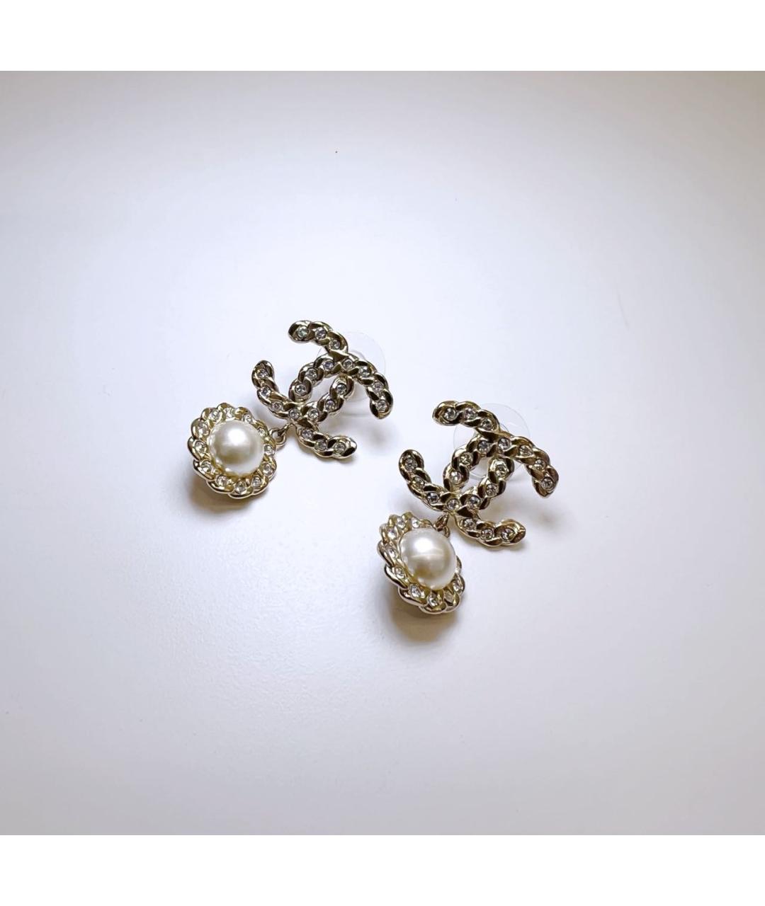 CHANEL Золотые серьги, фото 3