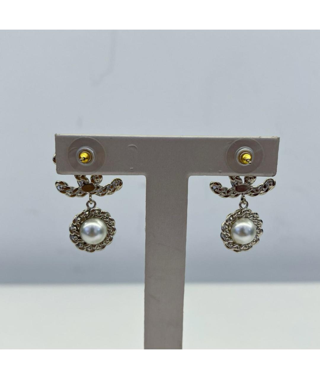 CHANEL Золотые серьги, фото 7