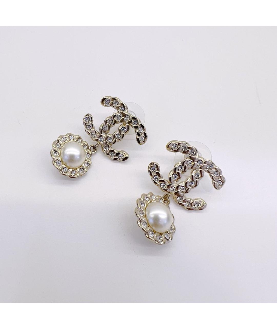 CHANEL Золотые серьги, фото 9