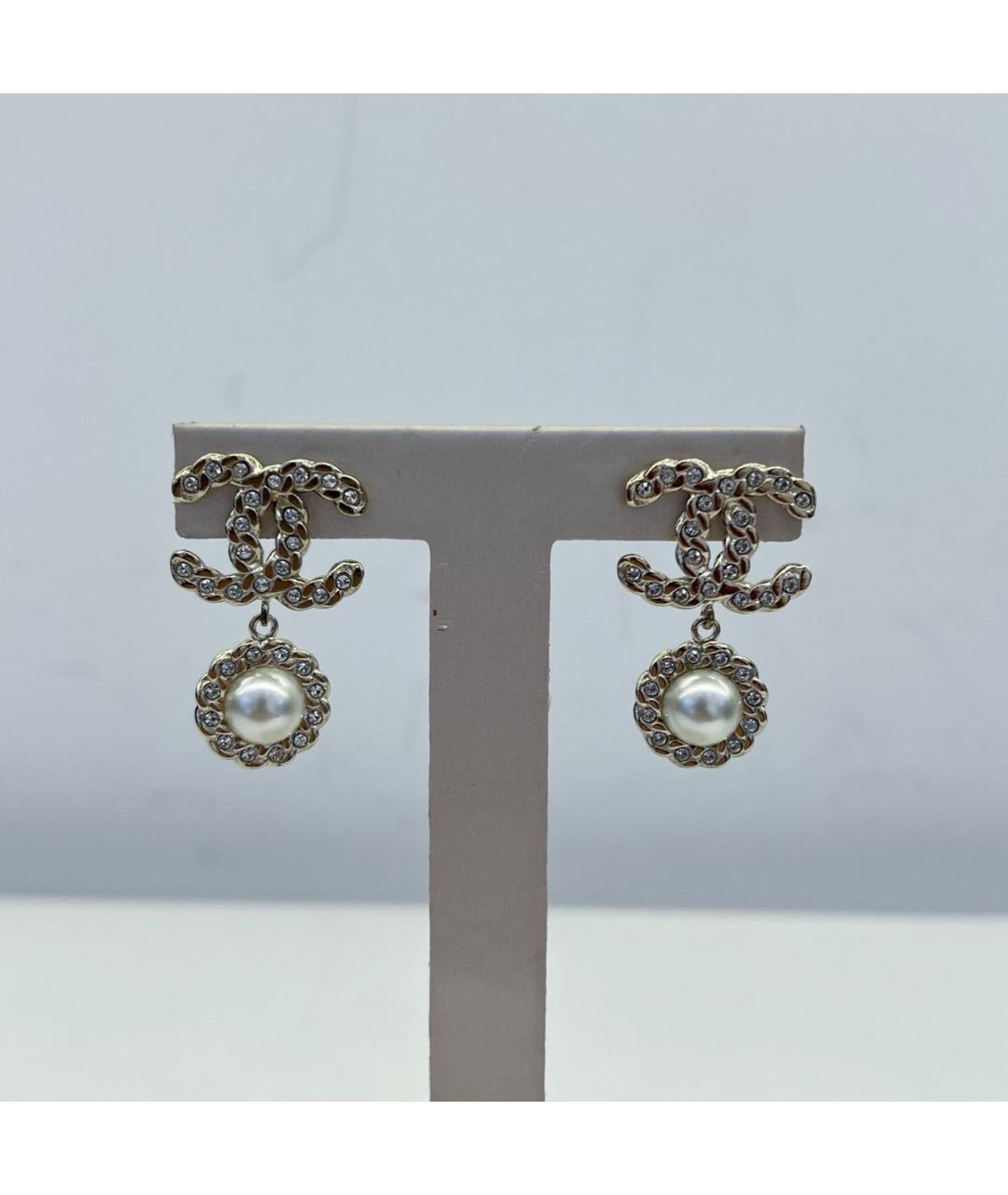 CHANEL Золотые серьги, фото 6