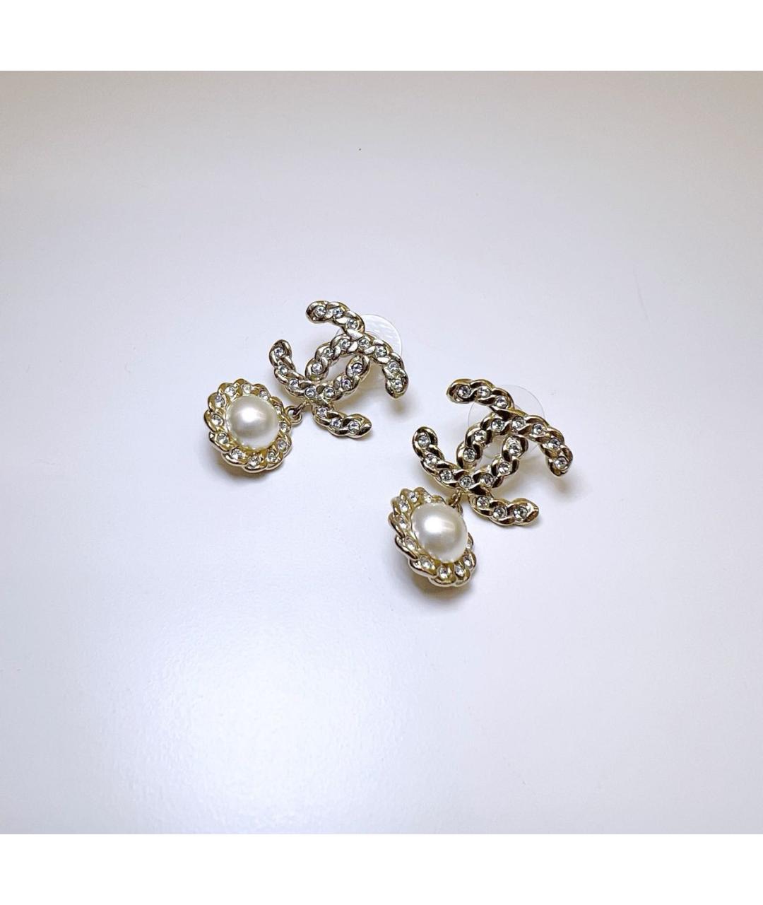 CHANEL Золотые серьги, фото 2