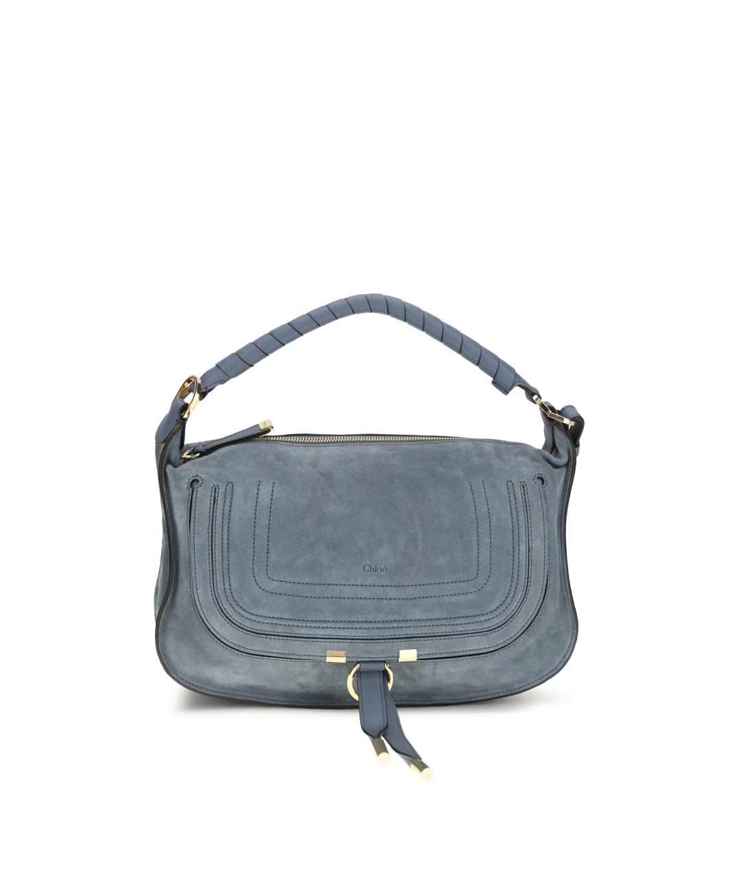 CHLOE Голубая замшевая сумка через плечо, фото 1