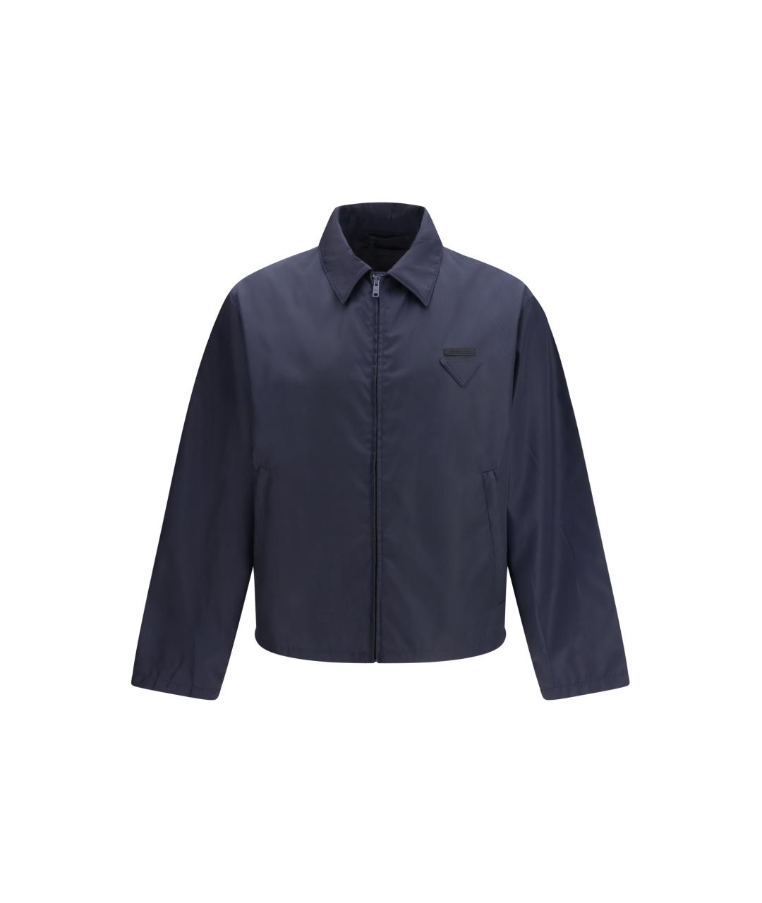 PRADA Синяя синтетическая куртка, фото 1