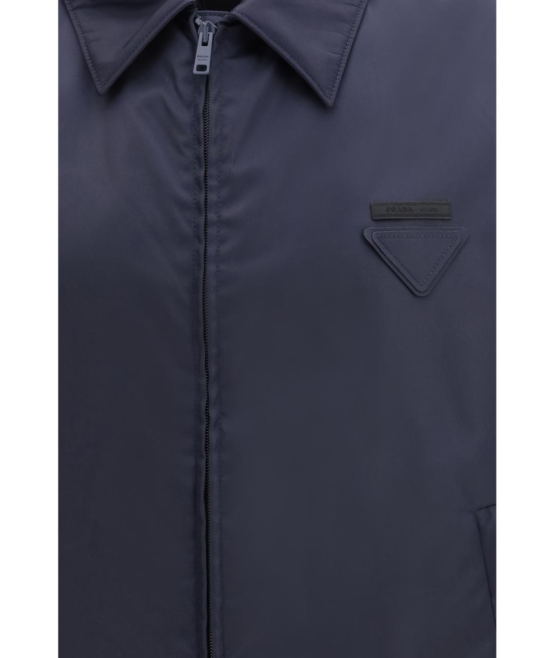 PRADA Синяя синтетическая куртка, фото 3