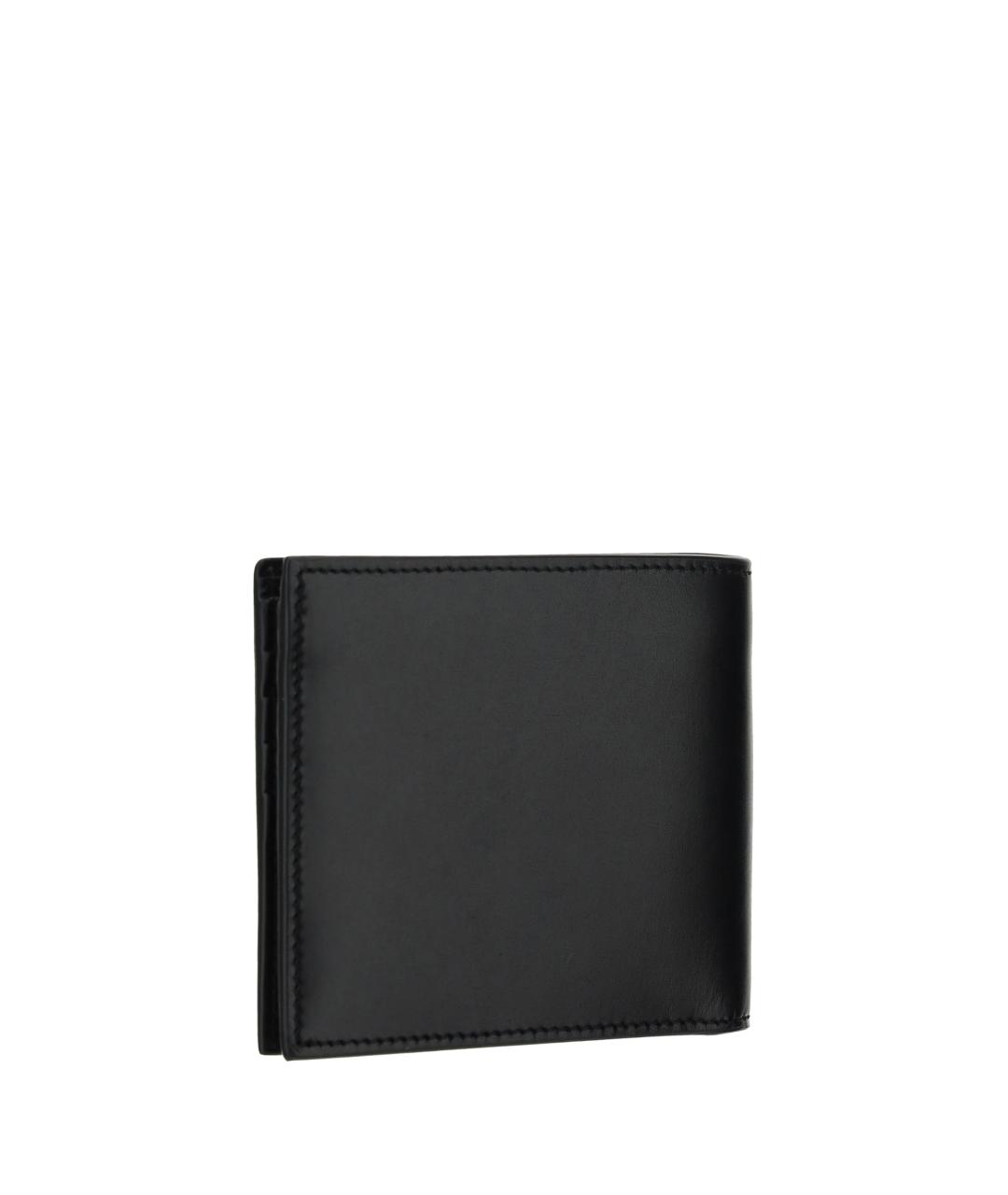 SAINT LAURENT Черный кожаный кошелек, фото 2