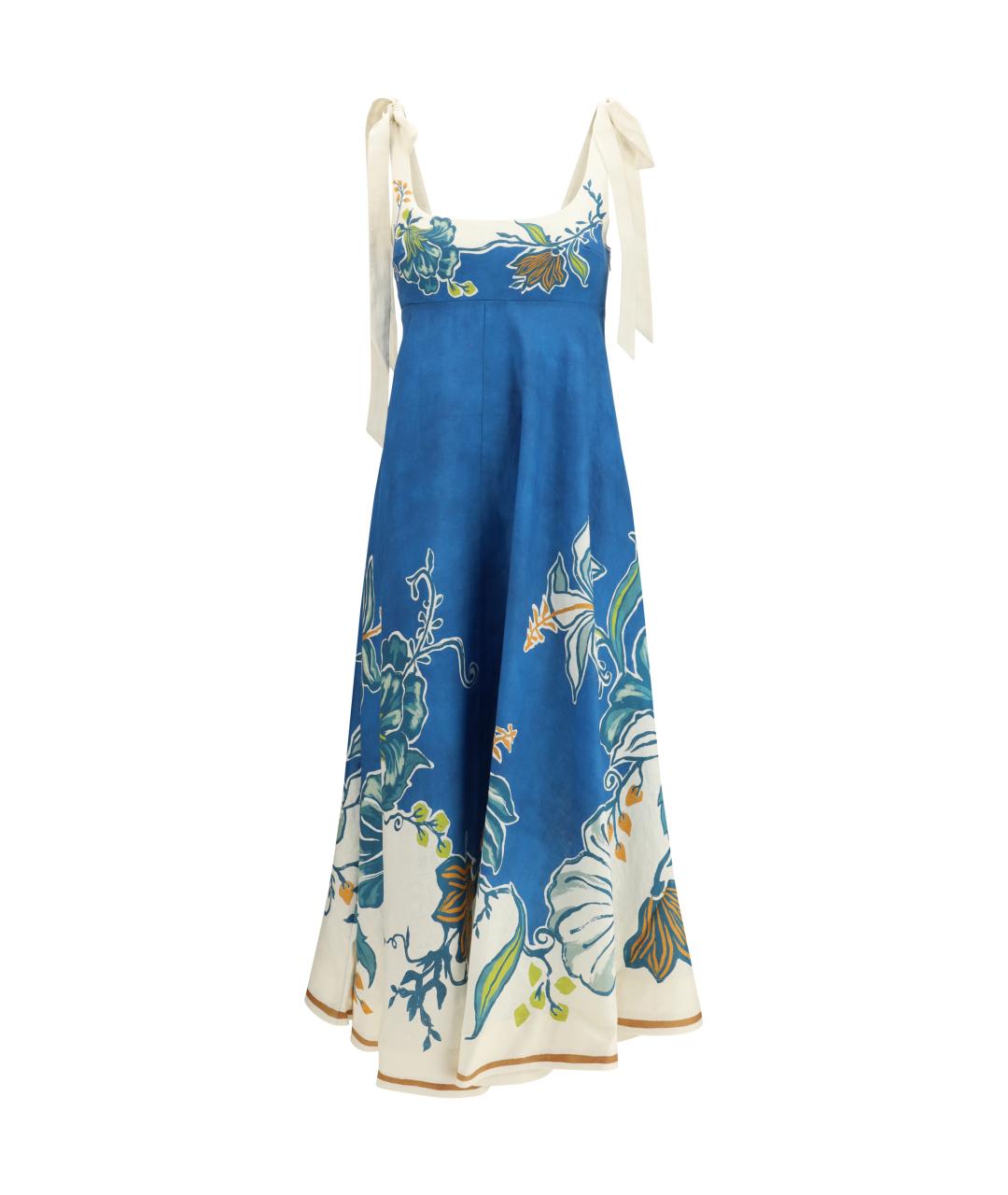 Alemais Мульти льняное повседневное платье, фото 1