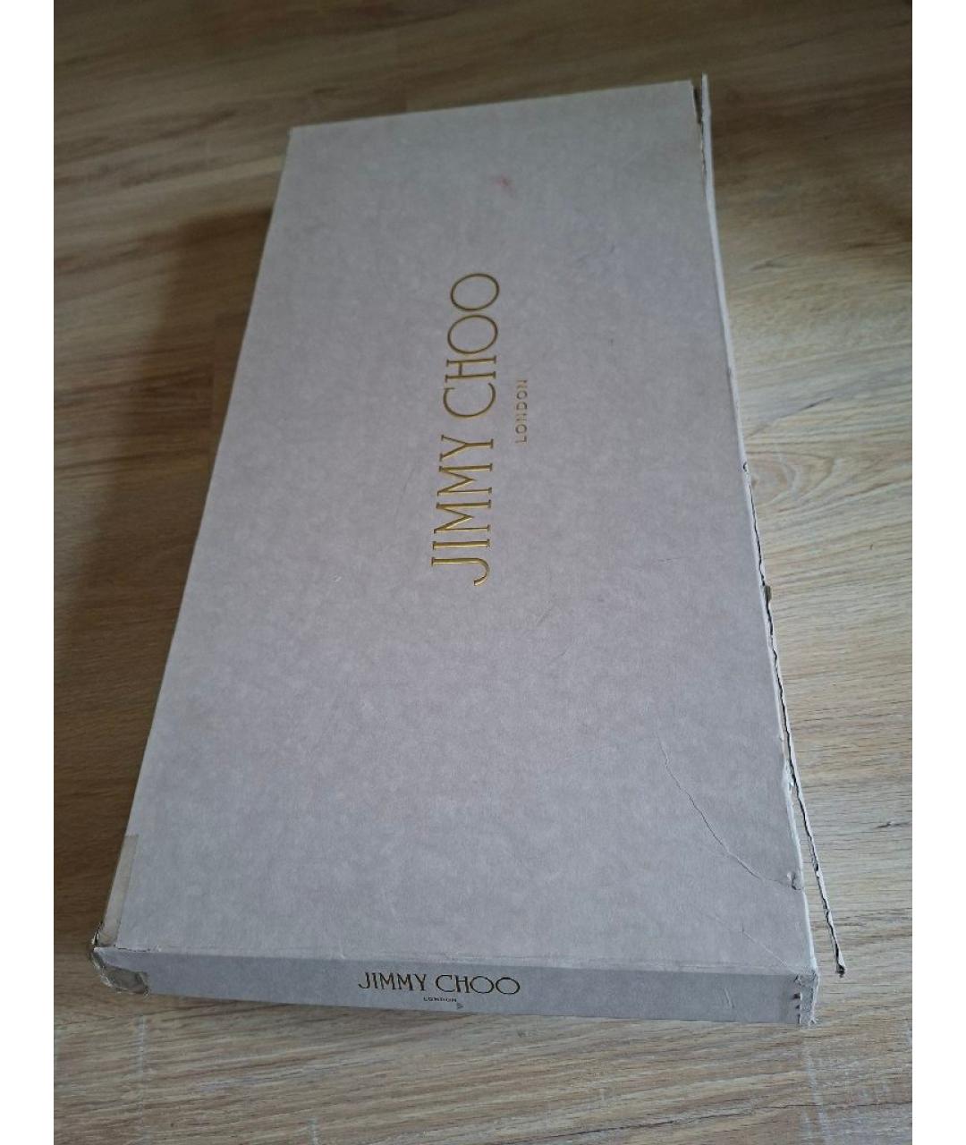 JIMMY CHOO Черные кожаные сапоги, фото 9