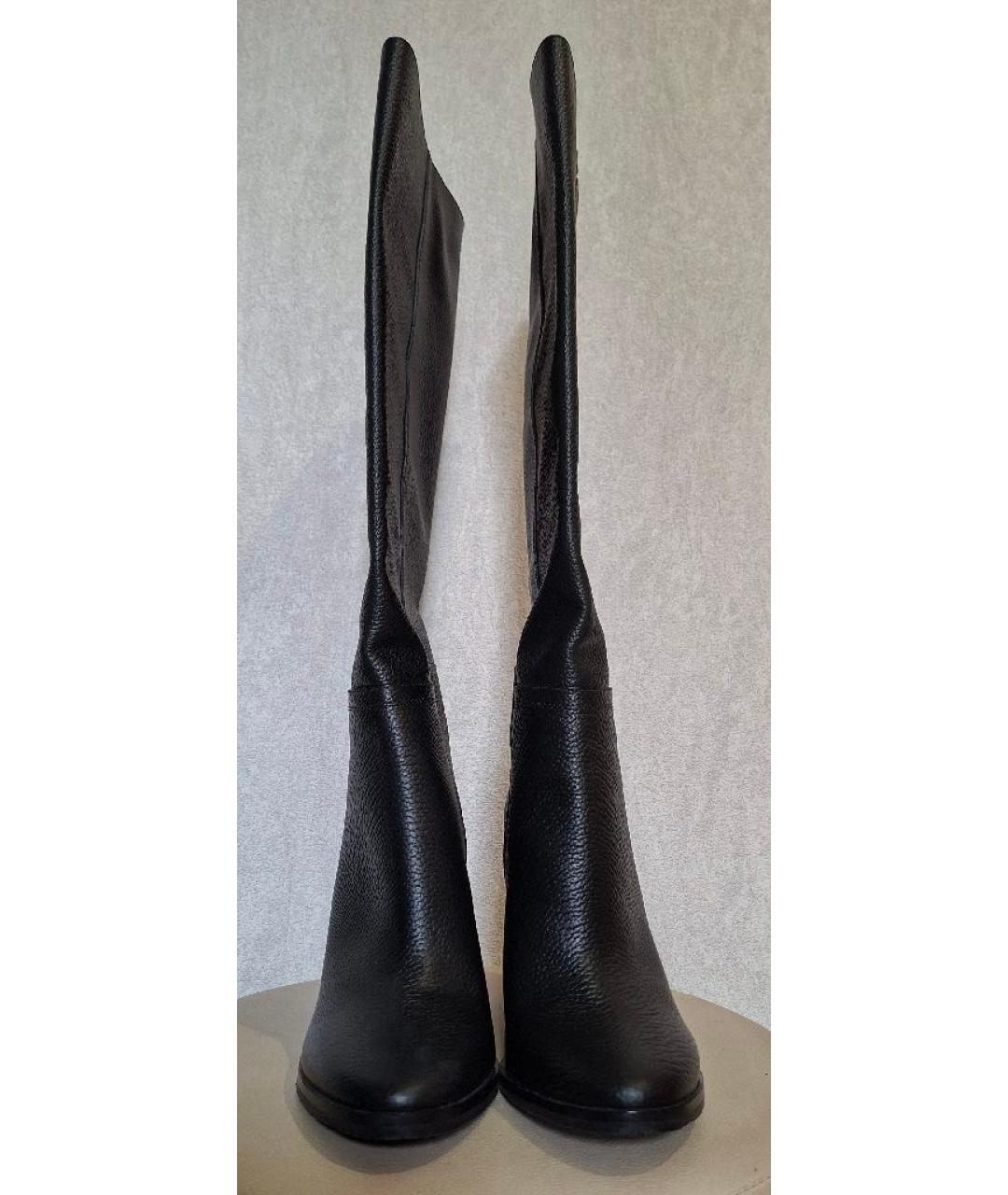 JIMMY CHOO Черные кожаные сапоги, фото 2