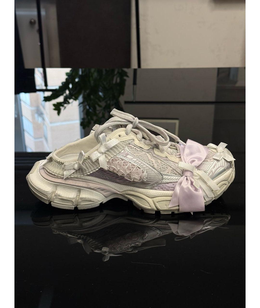 BALENCIAGA Розовые текстильные кроссовки, фото 5