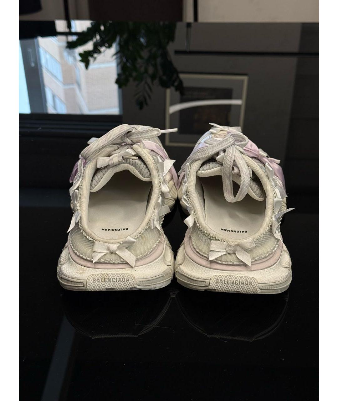 BALENCIAGA Розовые текстильные кроссовки, фото 4