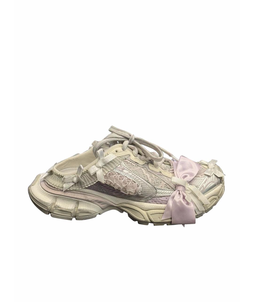 BALENCIAGA Розовые текстильные кроссовки, фото 1