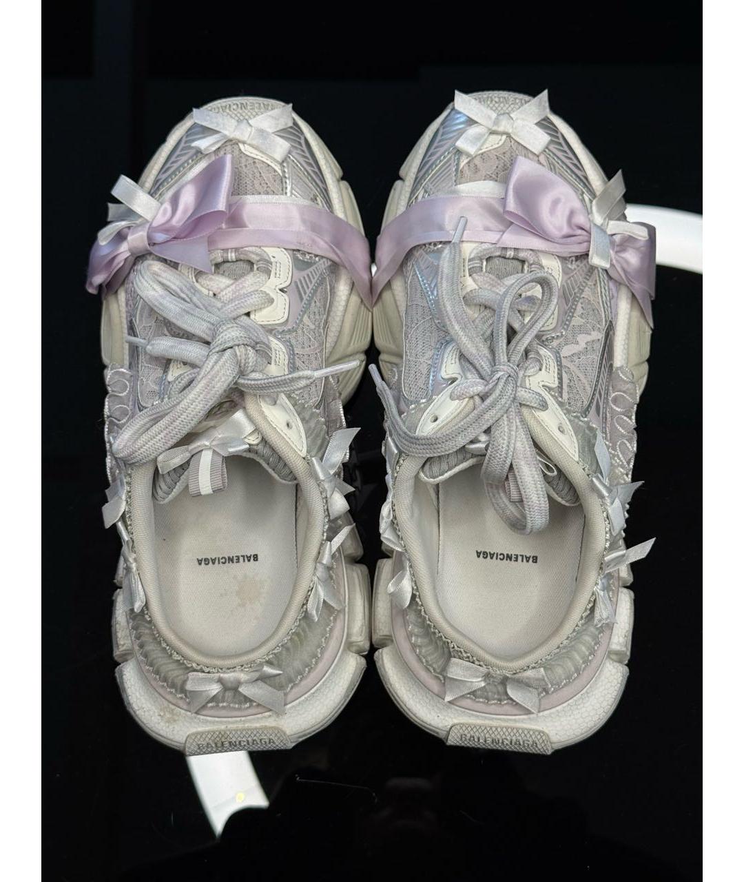 BALENCIAGA Розовые текстильные кроссовки, фото 3