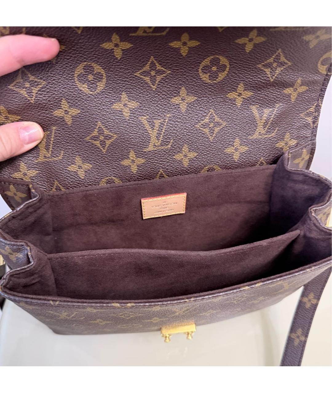 LOUIS VUITTON Коричневая сумка через плечо, фото 4