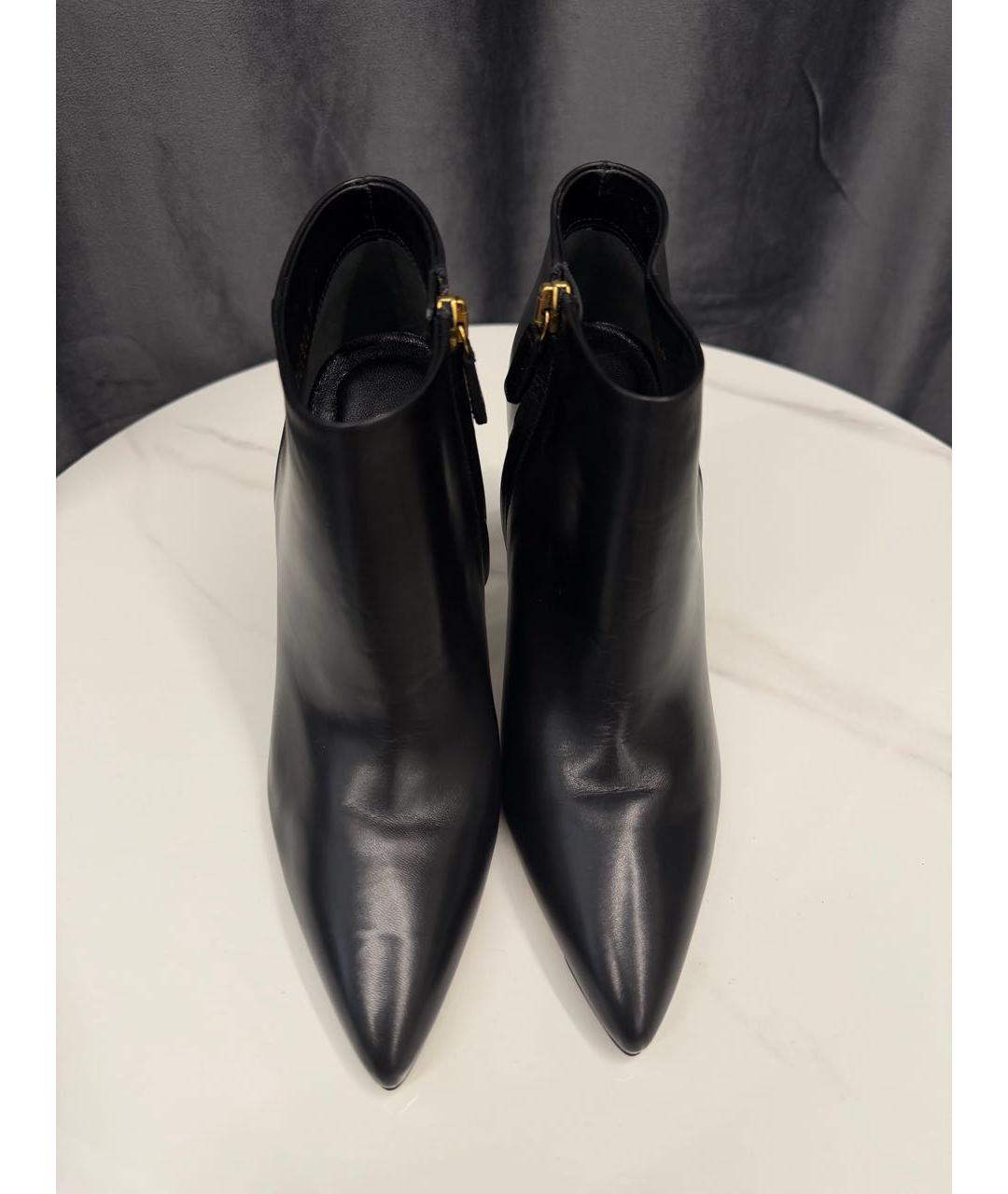 GUCCI Черные кожаные ботильоны, фото 2