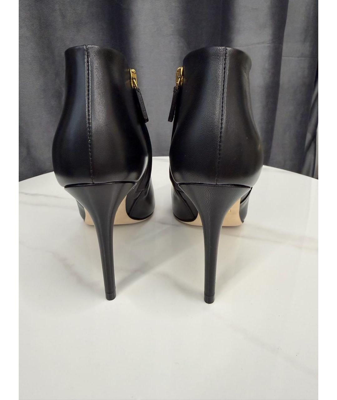 GUCCI Черные кожаные ботильоны, фото 4