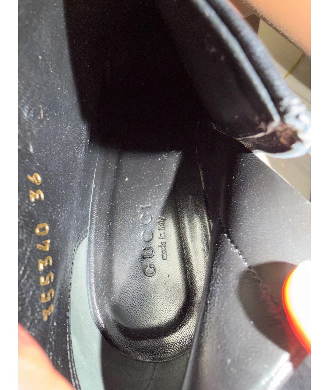 GUCCI Черные кожаные ботильоны, фото 7