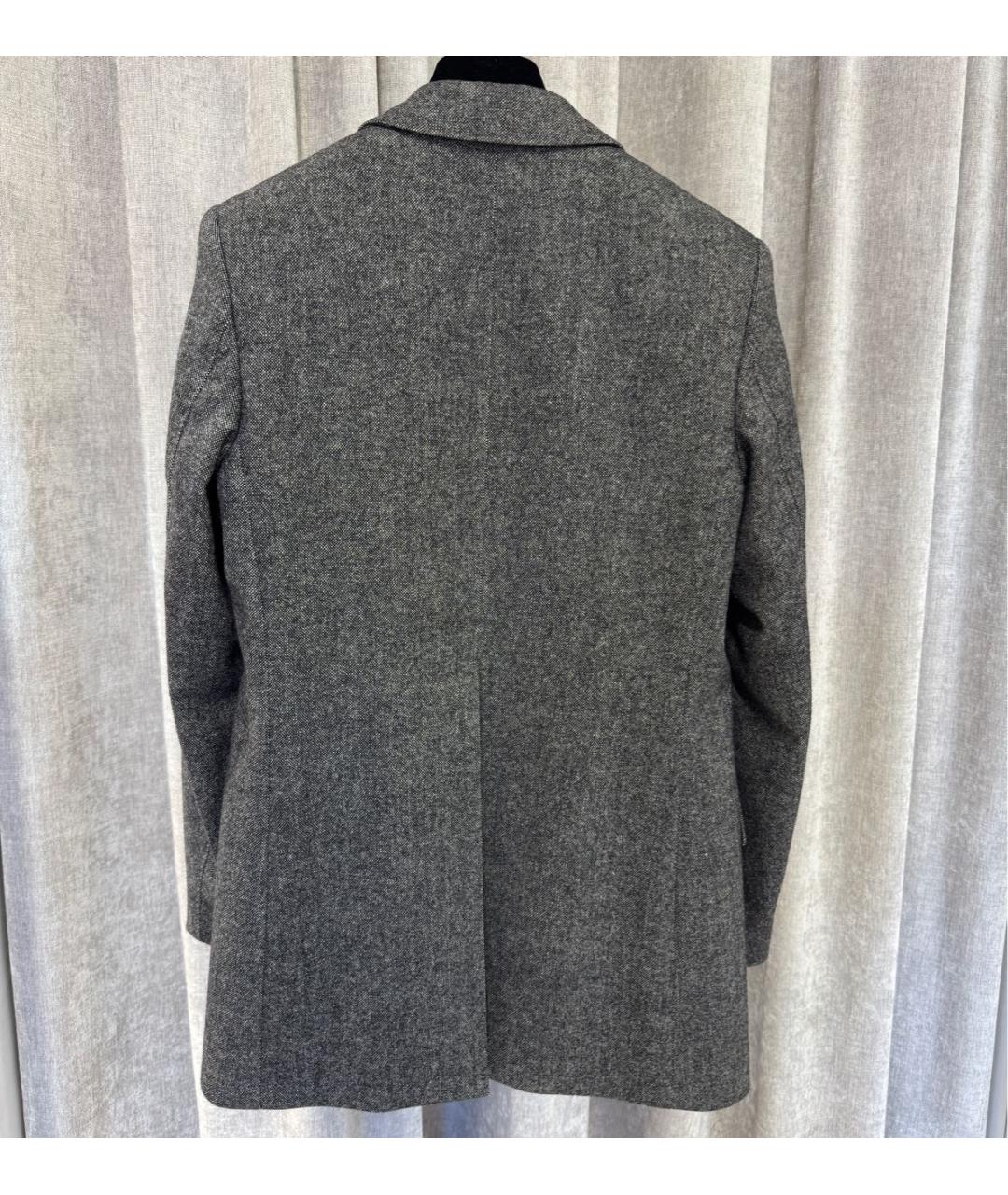 BURBERRY Антрацитовый шерстяной жакет/пиджак, фото 2