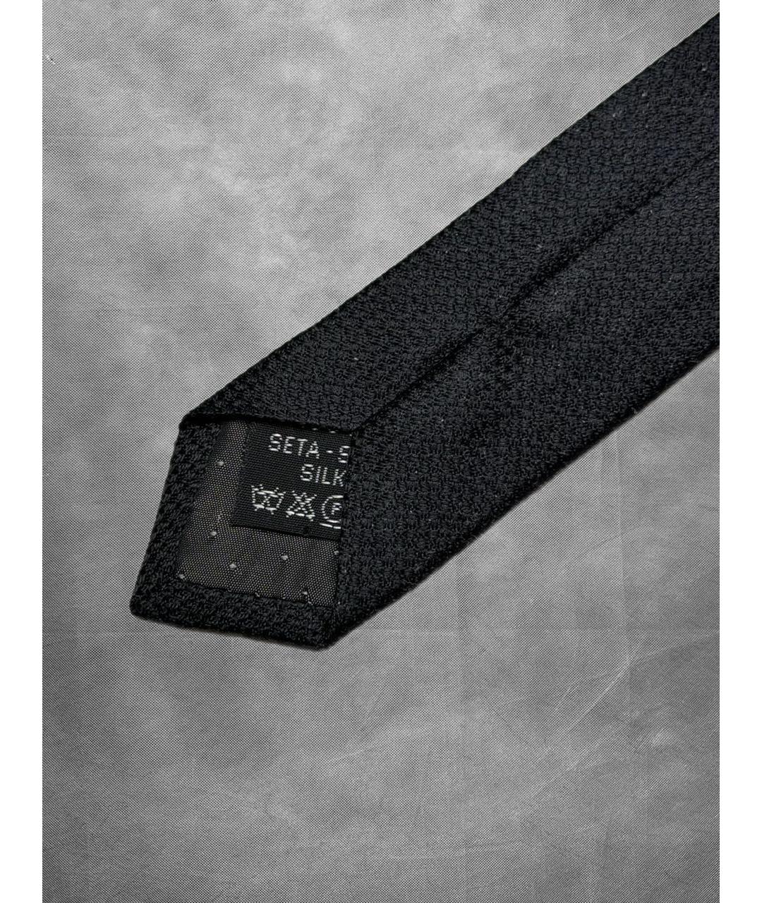VERSACE Черный шелковый галстук, фото 5
