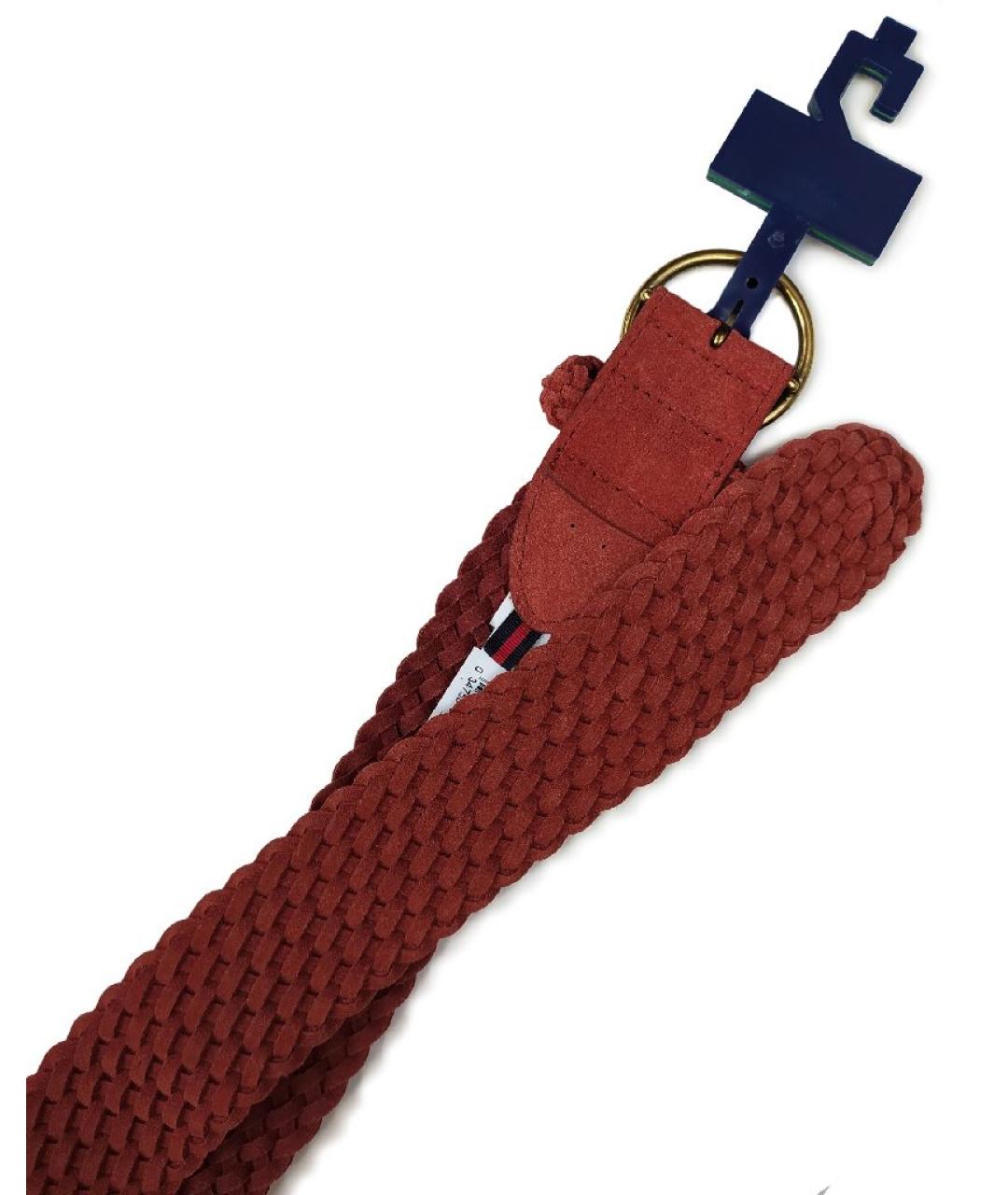 TOMMY HILFIGER Коричневый замшевый ремень, фото 6