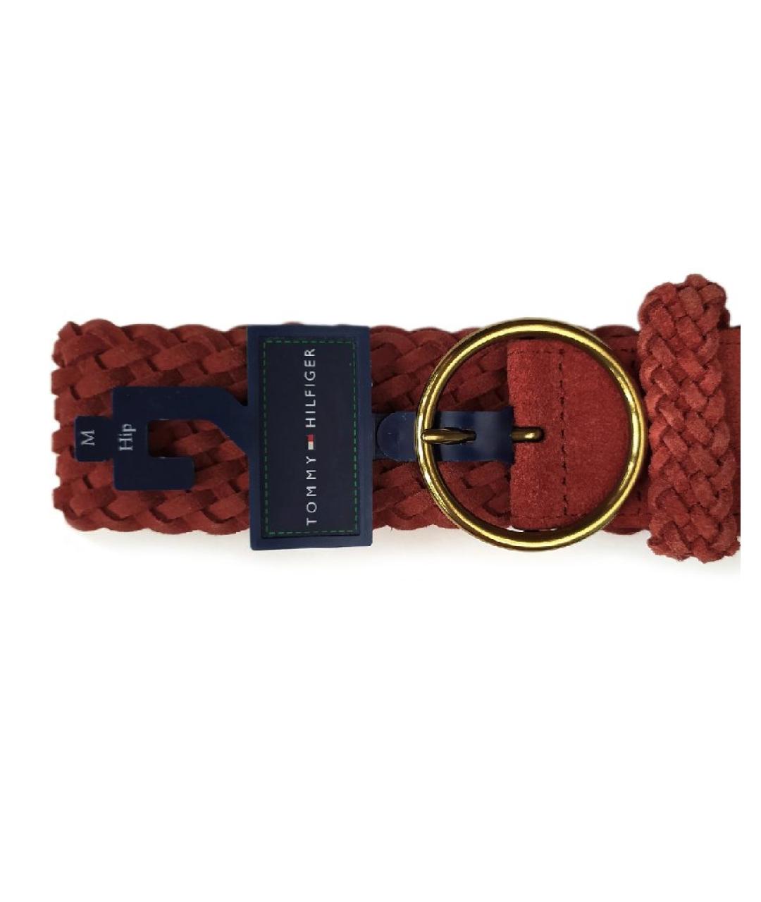 TOMMY HILFIGER Коричневый замшевый ремень, фото 2