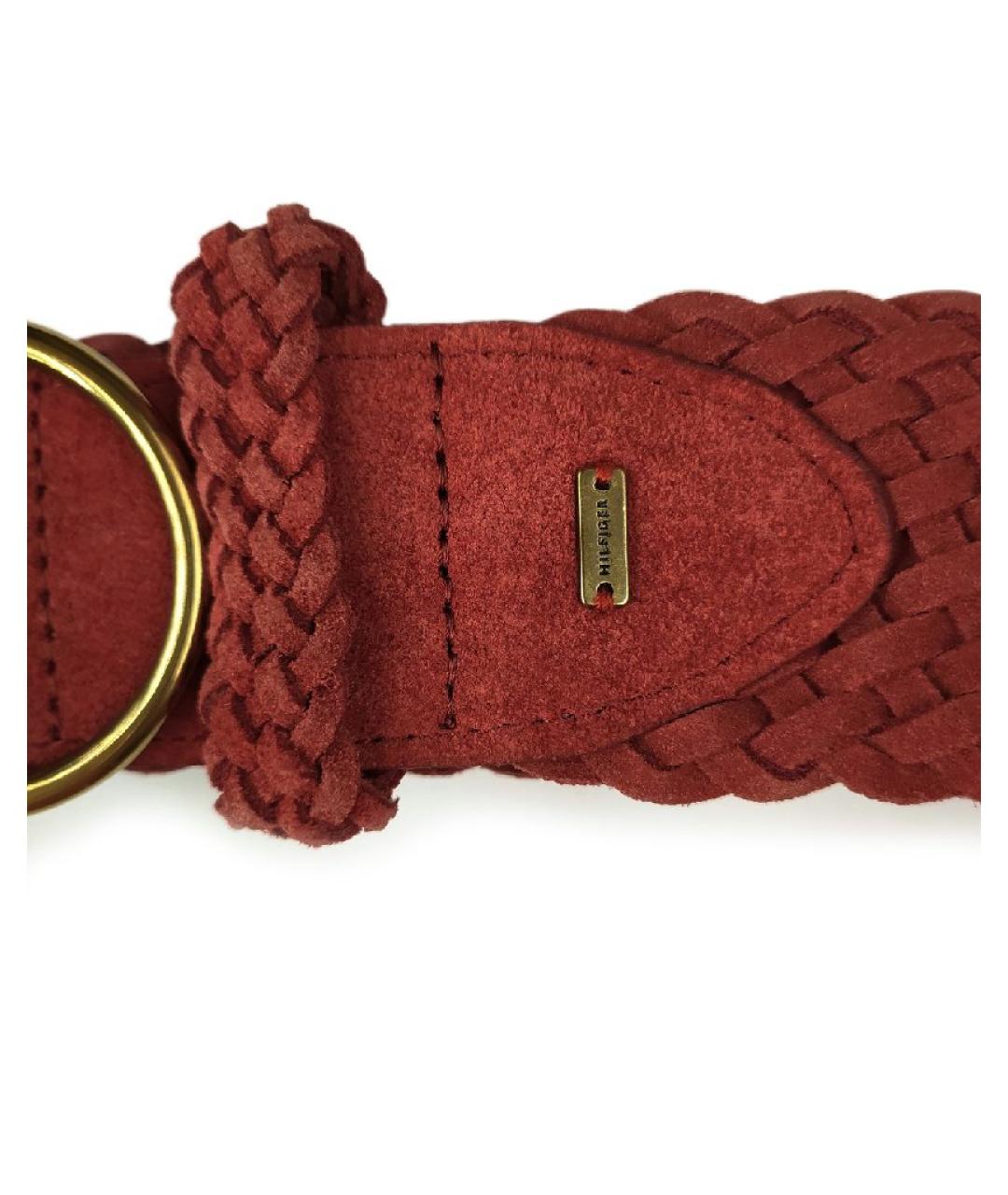 TOMMY HILFIGER Коричневый замшевый ремень, фото 3