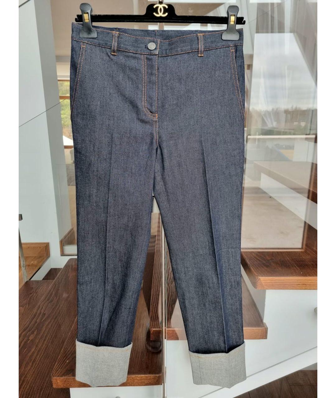 BOTTEGA VENETA Темно-синие прямые джинсы, фото 9