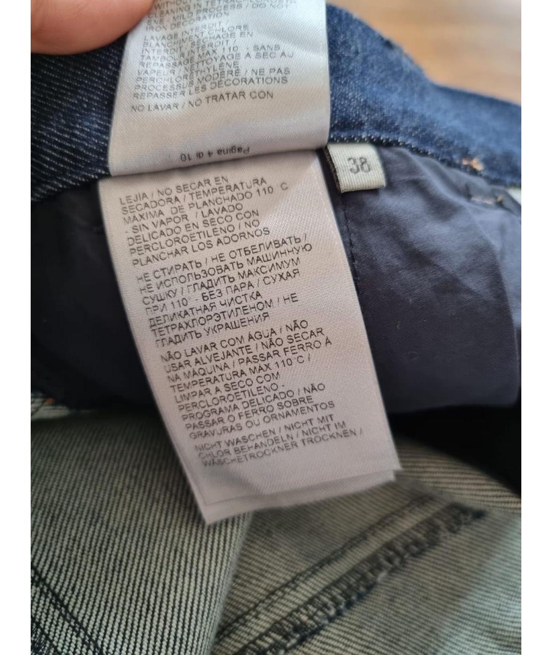 BOTTEGA VENETA Темно-синие прямые джинсы, фото 5