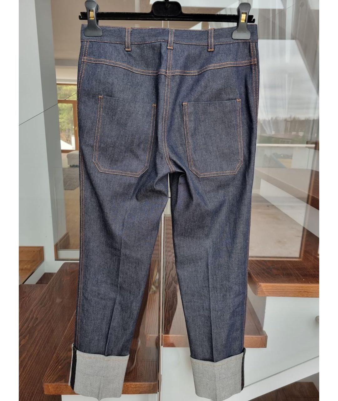 BOTTEGA VENETA Темно-синие прямые джинсы, фото 2