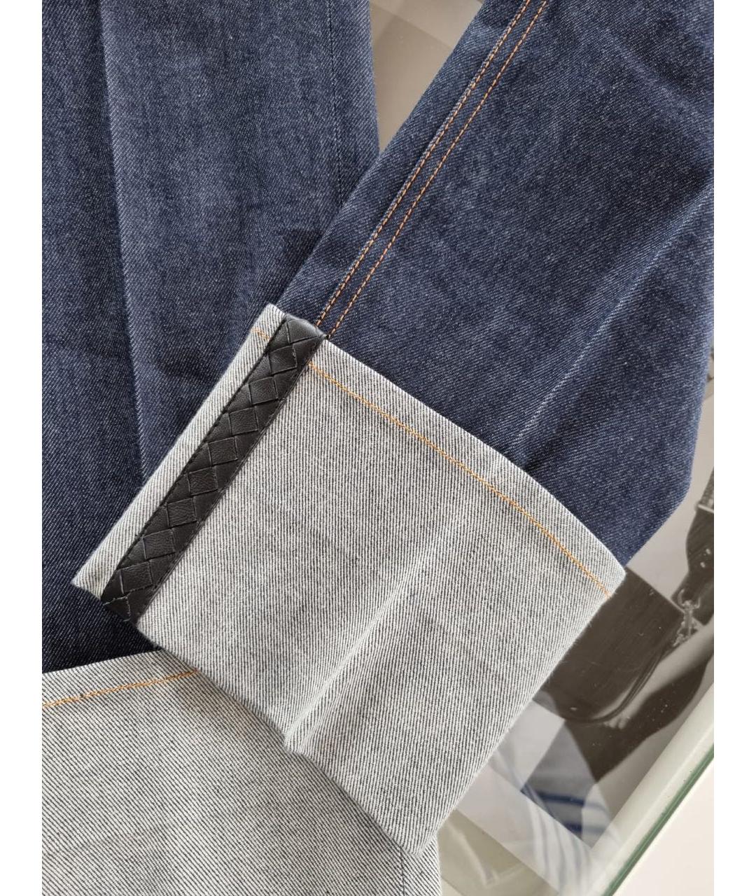 BOTTEGA VENETA Темно-синие прямые джинсы, фото 4