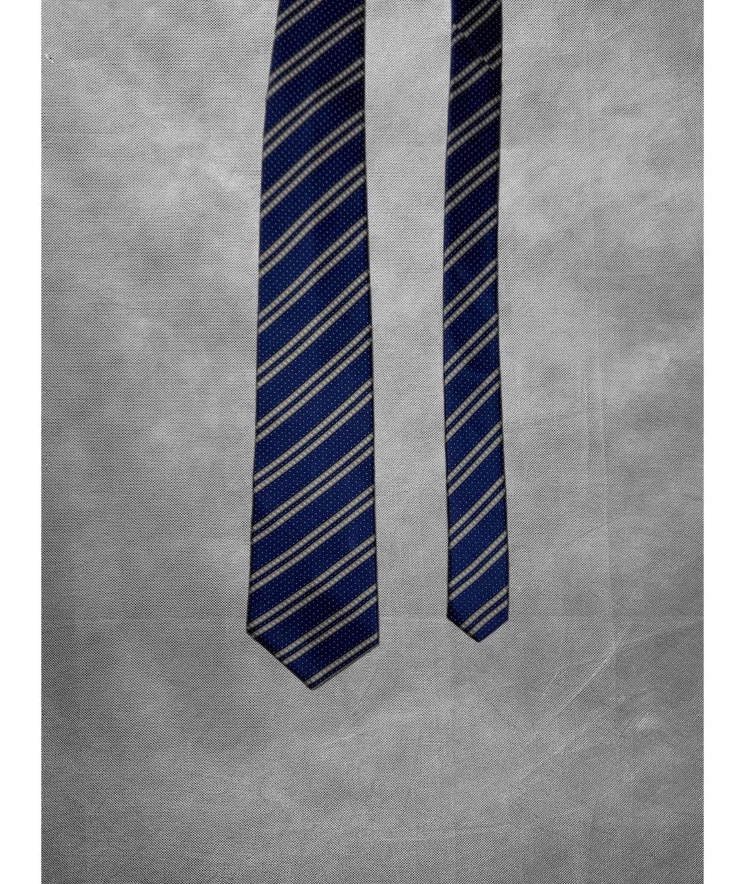 STEFANO RICCI Темно-синий шелковый галстук, фото 6