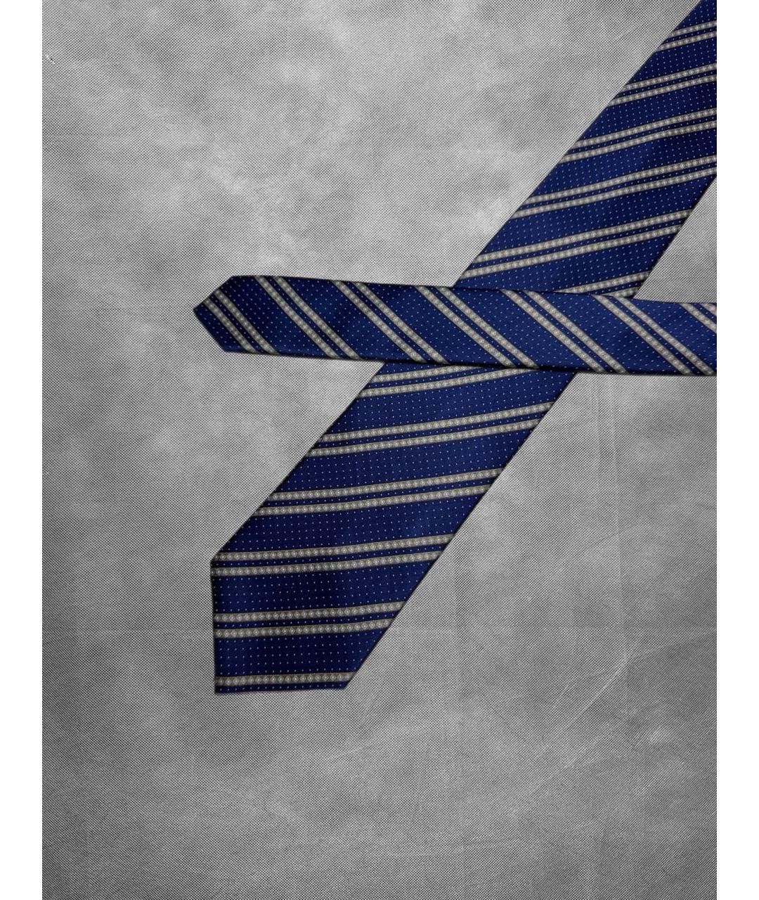 STEFANO RICCI Темно-синий шелковый галстук, фото 2