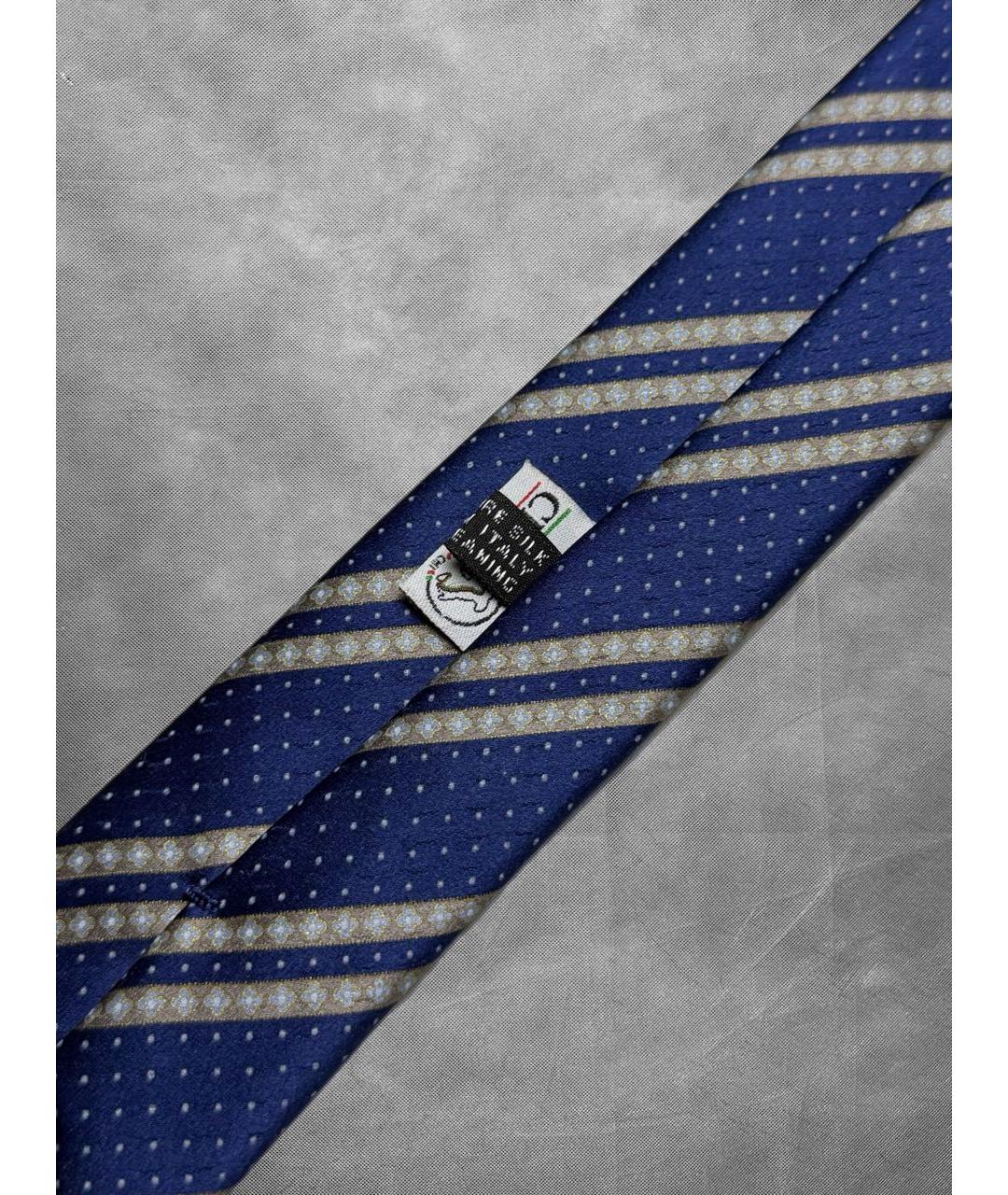 STEFANO RICCI Темно-синий шелковый галстук, фото 5