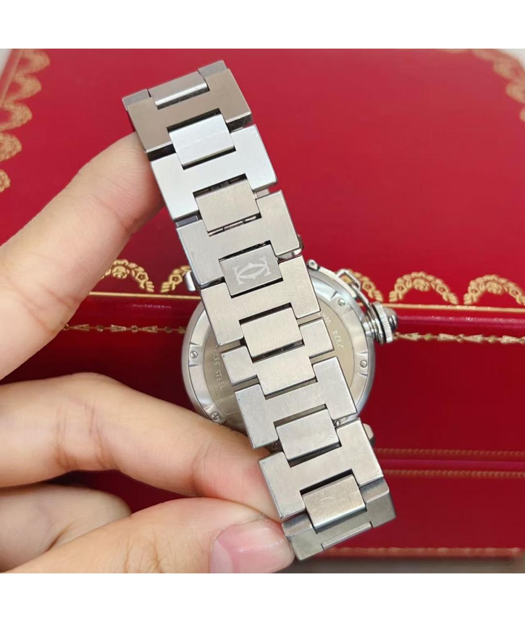 CARTIER Серебряные часы, фото 4