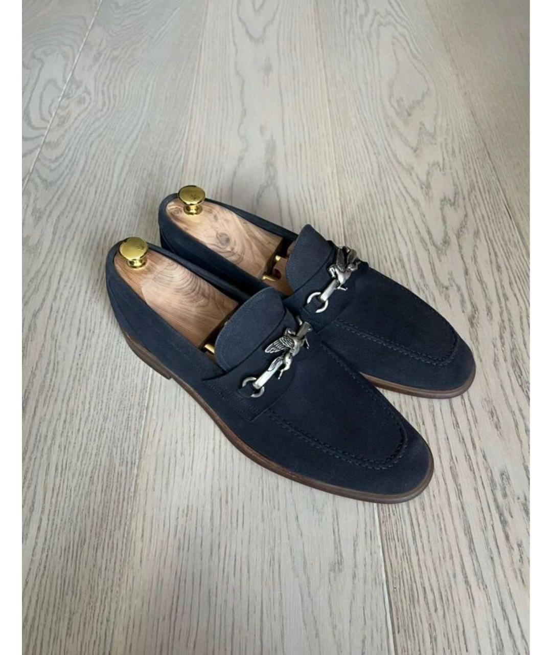 ETRO Синие замшевые лоферы, фото 6