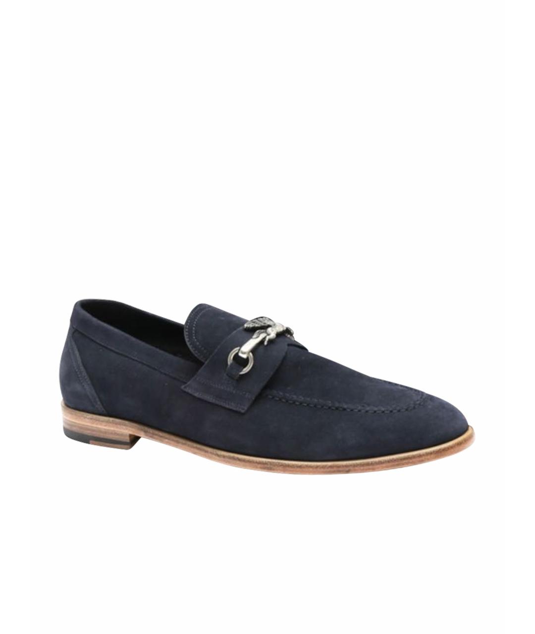 ETRO Синие замшевые лоферы, фото 1