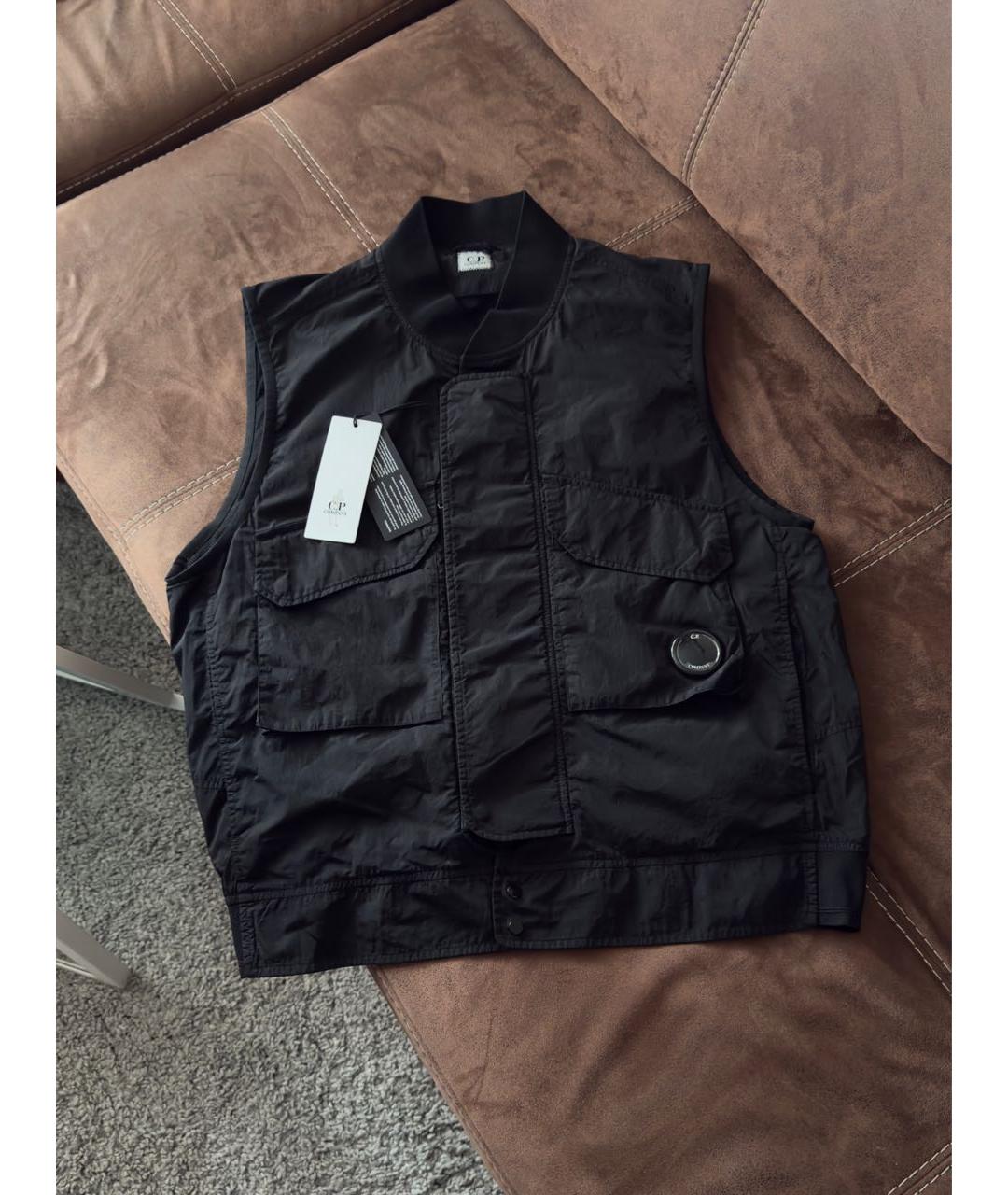 CP COMPANY Черный полиэстеровый жилет, фото 9