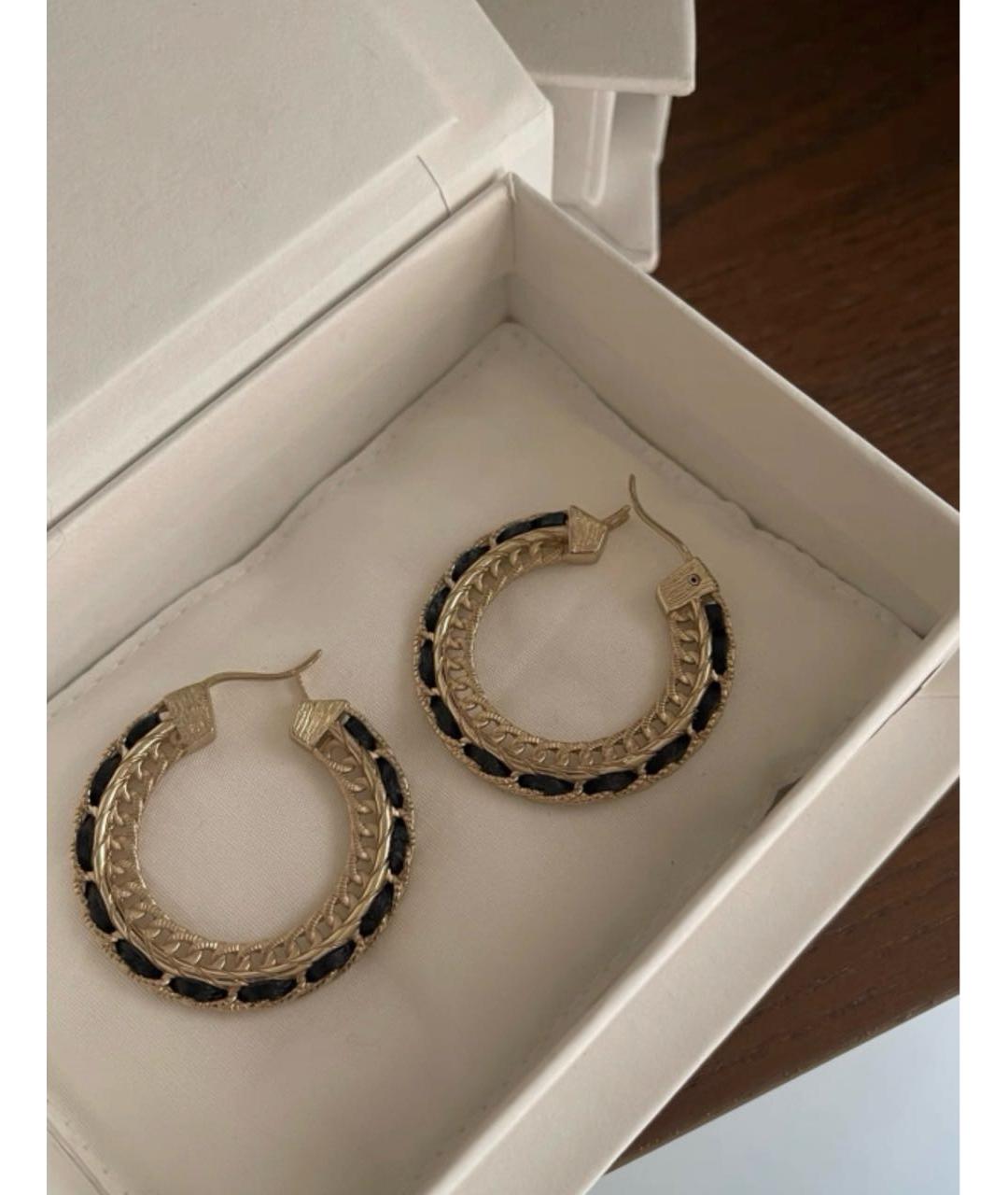 CHANEL Золотые серьги, фото 2