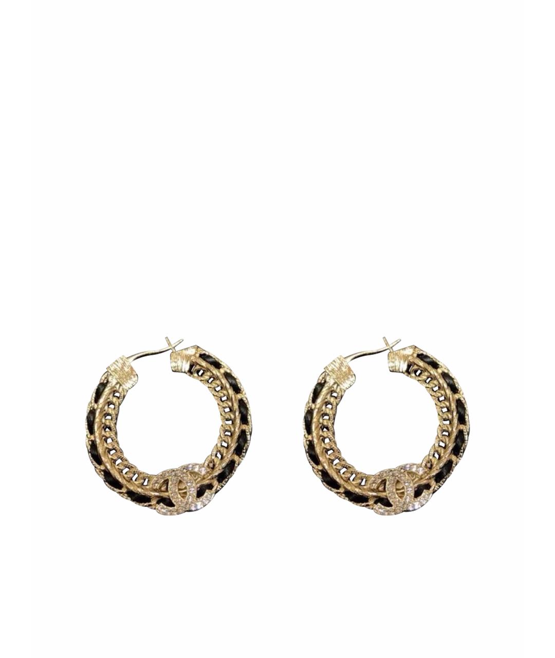 CHANEL Золотые серьги, фото 1