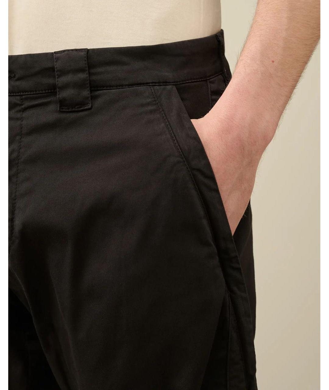 CP COMPANY Черные хлопковые повседневные брюки, фото 8