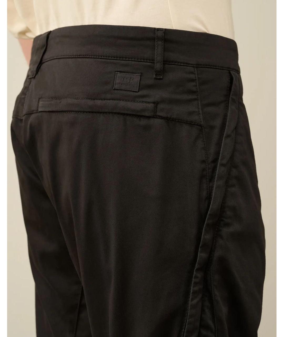 CP COMPANY Черные хлопковые повседневные брюки, фото 2