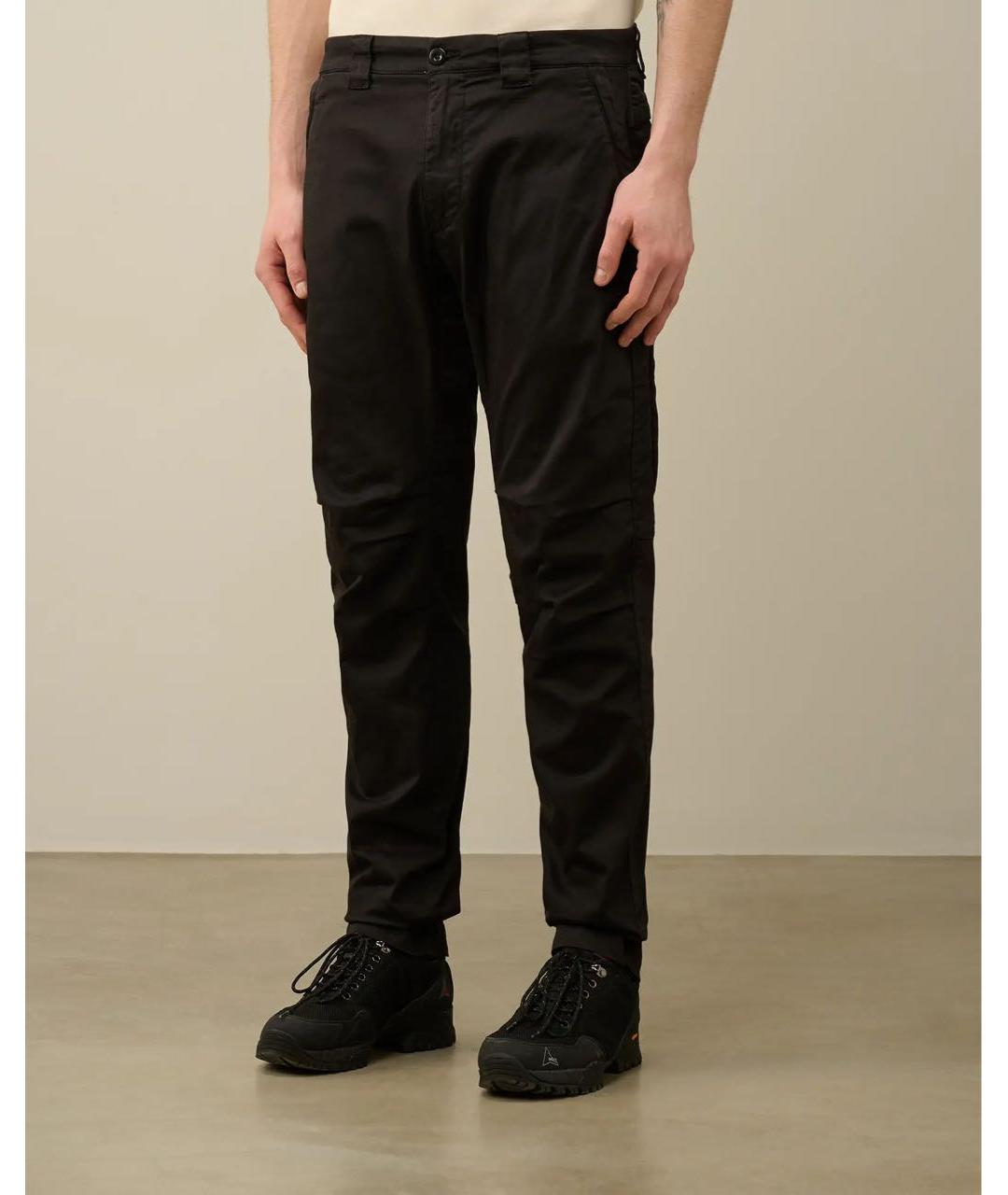 CP COMPANY Черные хлопковые повседневные брюки, фото 5